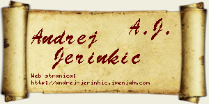 Andrej Jerinkić vizit kartica